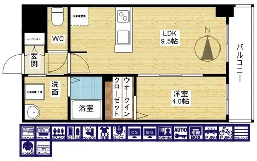 S-RESIDENCE東三国amante【3階】の間取り
