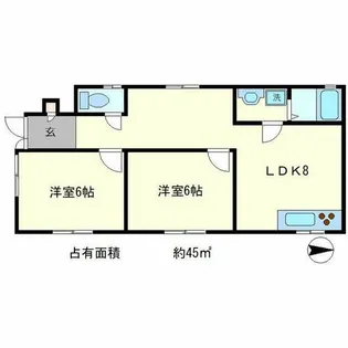 京都府京都市左京区一乗寺清水町【一戸建】の間取り