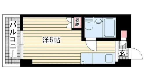 サニーパレス神陵台【413号室】の間取り