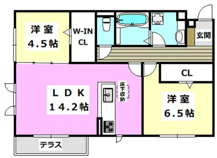 PARK FRONT KASUGA【303号室】の間取り