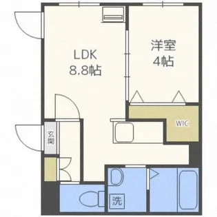 プリヴィレッジ宮の沢【4階】の間取り