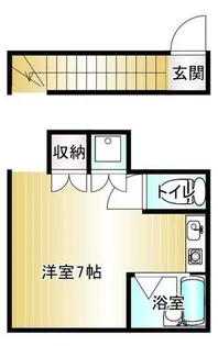 セゾン花水木【A202号室】の間取り