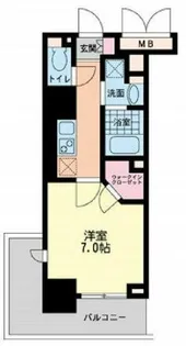 ハビテ靭センターコート【3階】の間取り