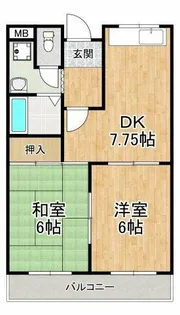 みどりマンション【2階】の間取り