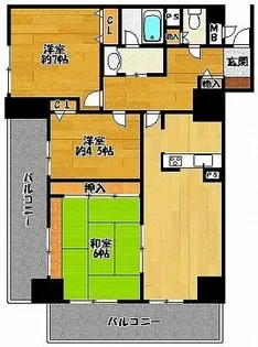 三田パークホームズ【502号室】の間取り