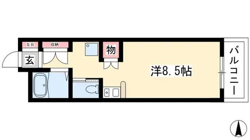 ドール新栄【503号室】の間取り