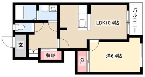 パークヒルズ城土【1階】の間取り