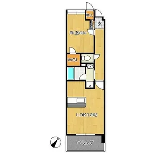 サプリーム若草【3階】の間取り