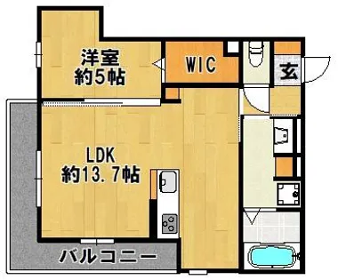 CRECER三田【2階】の間取り