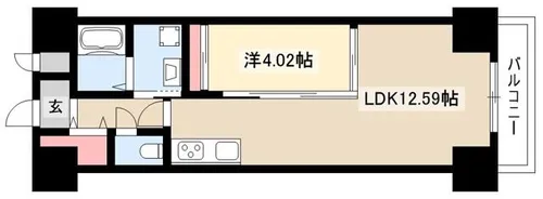 Primal千種stelo【0403号室】の間取り