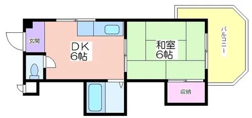 グランドハイツカワハラ【5階】の間取り