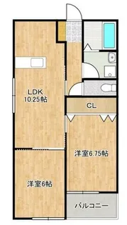 エルソル茶屋町【301号室】の間取り