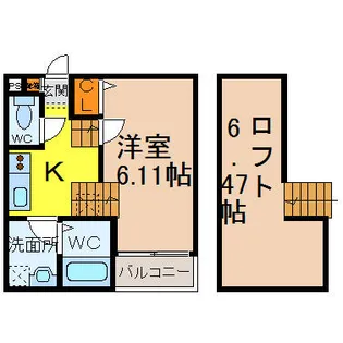 Ampio日比野【1階】の間取り