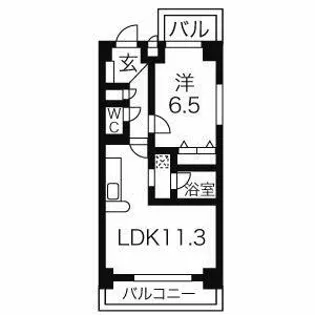 ST PLAZA EAST【4階】の間取り