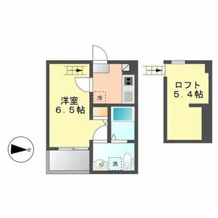 partenza志賀本通【202号室】の間取り