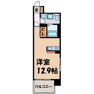 Gramercy Shirakawa Koen【6階】の間取り