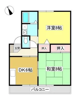 サンハイツ北上松【302号室】の間取り