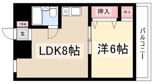 ラ・クール泉【506号室】の間取り