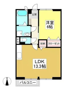 サンヒルズ蔵屋敷B【2階】の間取り