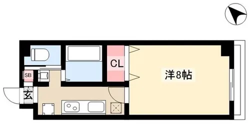 willDo日比野【0402号室】の間取り