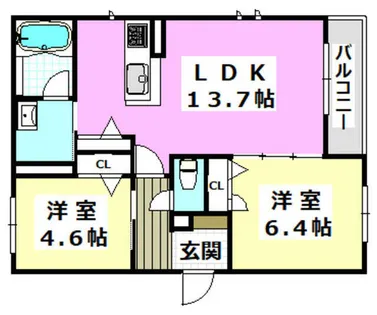 MAISON FORENA【103号室】の間取り