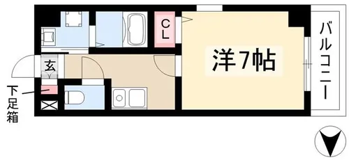 メゾンヴェール渡辺【3階】の間取り