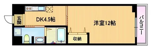大阪府大阪市城東区関目6丁目【マンション】の間取り