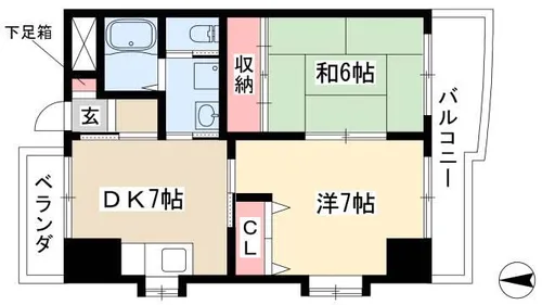 鈴木ビル【301号室】の間取り