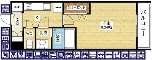 Luxe新大阪SOUTH【3階】の間取り