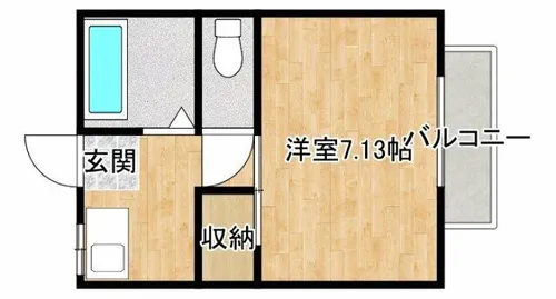 大阪府箕面市粟生間谷東5丁目【マンション】の間取り
