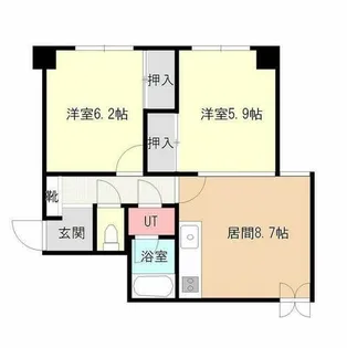 ひふみビル【3-H号室】の間取り