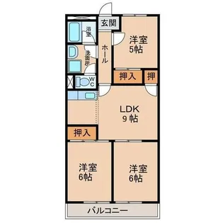 メゾンフリーダムS・SS【1階】の間取り