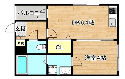 ラポーズSK【1階】の間取り
