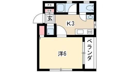 第5伊藤ビル【203号室】の間取り
