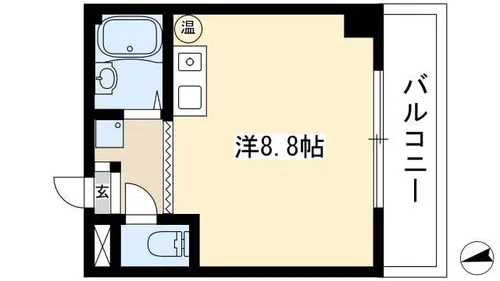 K&Tメンズハイツ【202号室】の間取り