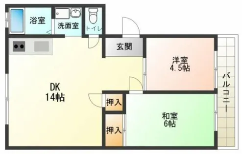 グリーンビレッジ【1階】の間取り