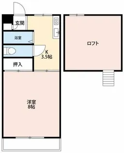 レジデンス日晶Ⅰ【202号室】の間取り