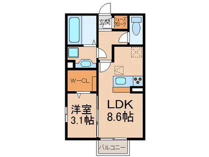 ルーチェ(小牧四丁目)【1階】の間取り