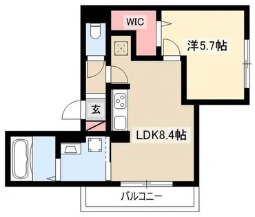 ヘリオライト【2階】の間取り