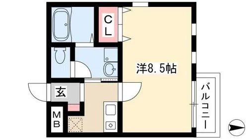 エスポワール【1階】の間取り