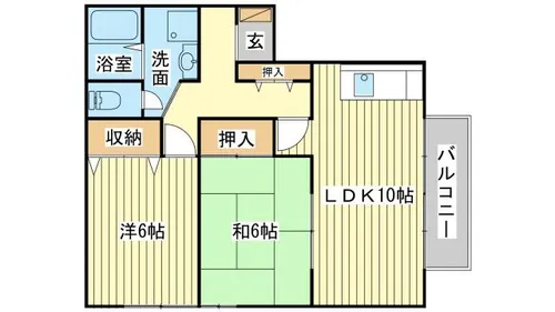 ビゴレ雅【A202号室】の間取り