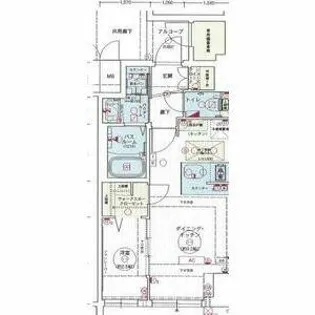 エステムコート名古屋新栄Ⅱアリーナ【3階】の間取り