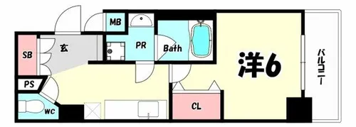 KAISEI神戸海岸通【4階】の間取り