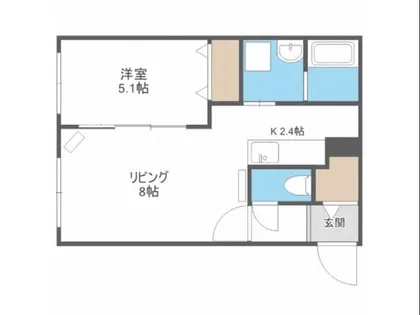 グランメール豊平3・4【3階】の間取り