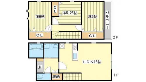 ロタス青山 A棟【A-3号室】の間取り