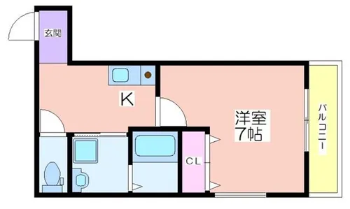 フジパレス住吉公園西【2階】の間取り