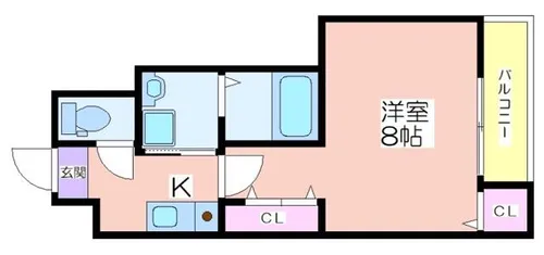フジパレス住吉公園西【303号室】の間取り