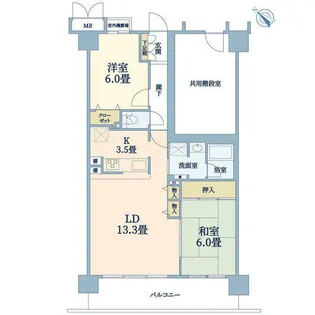 コージースクエア須磨白川台【5階】の間取り