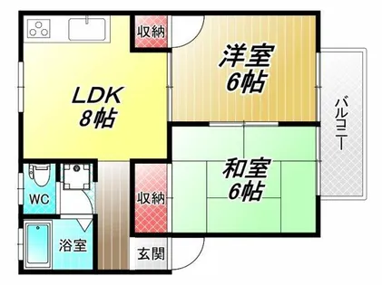 カナロア【1階】の間取り