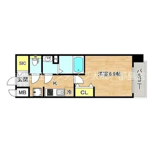 プレサンス大阪都島エレナード【7階】の間取り
